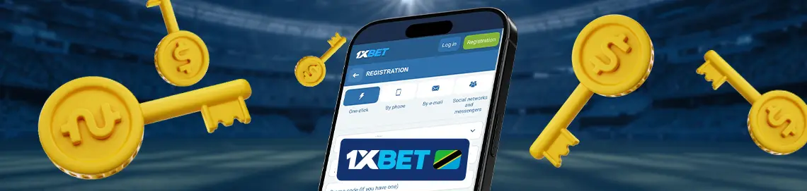 Registration in 1xBet app for Tanzania users